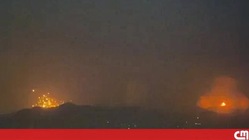 Imagens mostram novos bombardeamentos noturnos de Israel contra Teerão