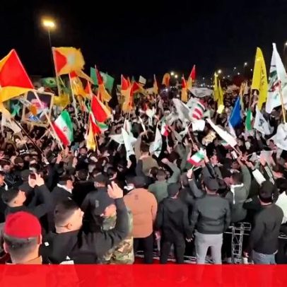 Milhares protestam Bagdá após morte de líder iraniano e solidariedade ao Irão