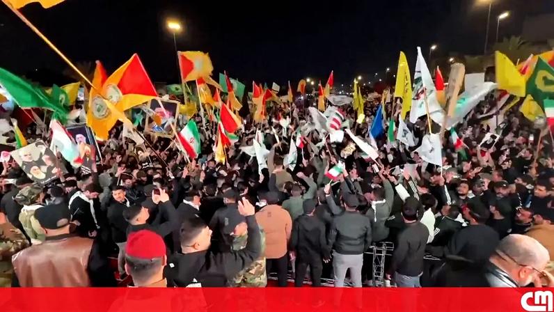 Milhares protestam Bagdá após morte de líder iraniano e solidariedade ao Irão