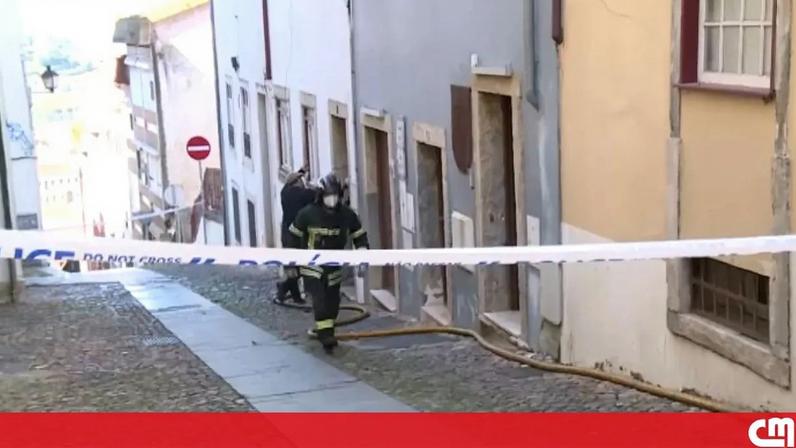 Oito desalojados após incêndio em prédio em Coimbra