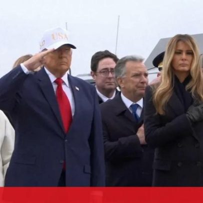 Trump participa na cerimónia de repatriamento de seis soldados mortos