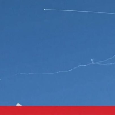 Imagens mostram pessoas a proteger-se de mísseis do Líbano contra Jerusalém