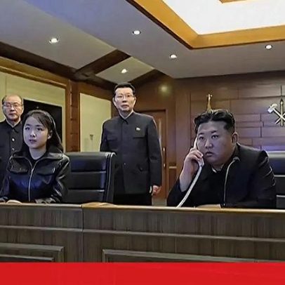 Kim Jong-un e a filha assistem ao segundo teste de mísseis de cruzeiro