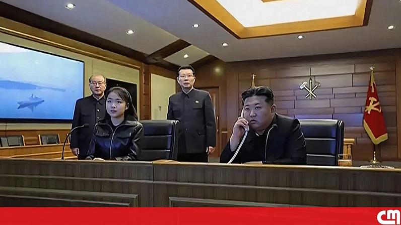 Kim Jong-un e a filha assistem a segundo teste de mísseis cruzeiro