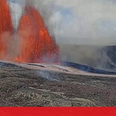 Kilauea entra novamente em erupção, lança lava até 300 metros de altura