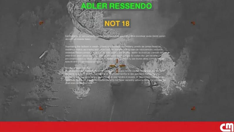 Imagem do vídeo divulgado pelos EUA