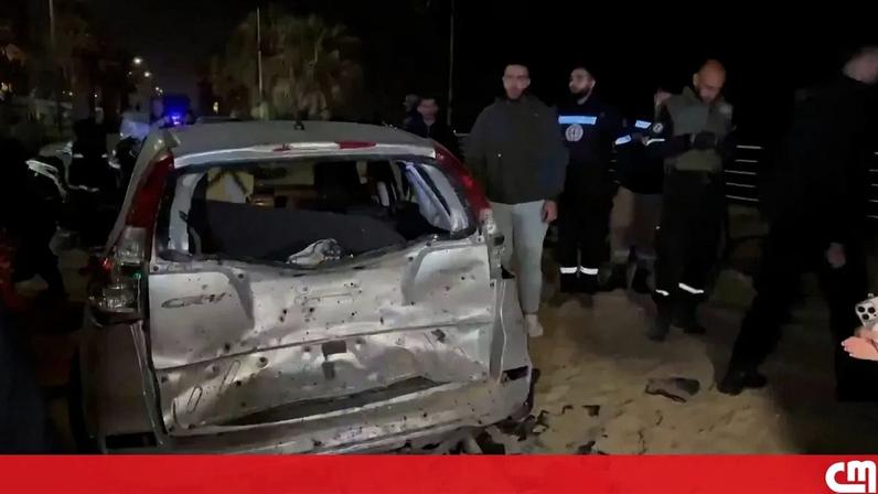 Imagem do ataque israelita no centro de Beirute