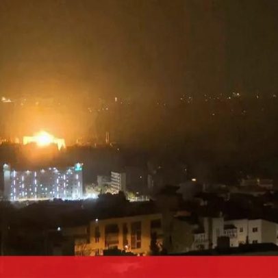 Explosões atingem Beirute durante a noite