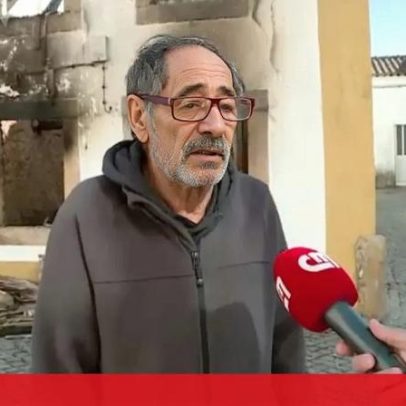 Incêndio em Castelo de Vide deixa homem sem casa, apenas com a roupa