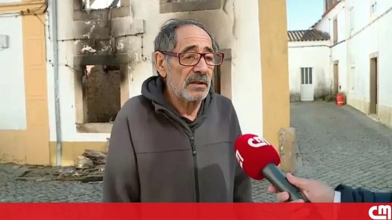 Incêndio em Castelo de Vide deixa homem sem casa, apenas com a roupa