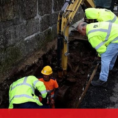 Reparação de estradas danificadas por tempestades, 90% concluída