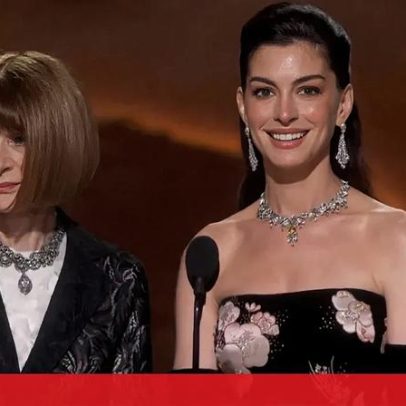 Anne Hathaway e Anna Wintour arrancam gargalhadas na cerimónia dos Óscares