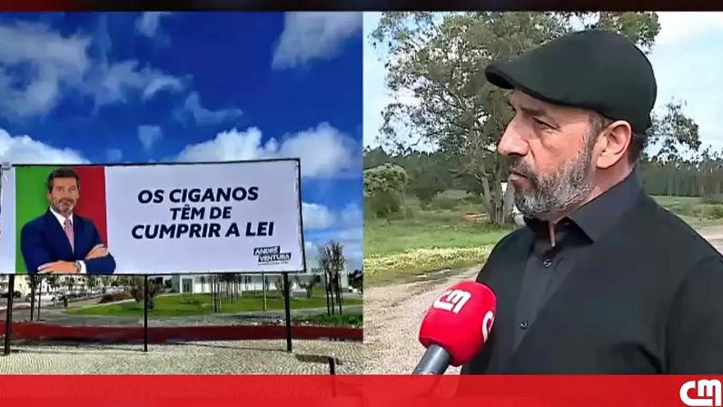 Direitos Ciganos dizem que MP arquivou queixa contra cartazes do Chega