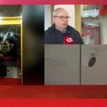 Dono de loja relata três assaltos com picareta para partir montra