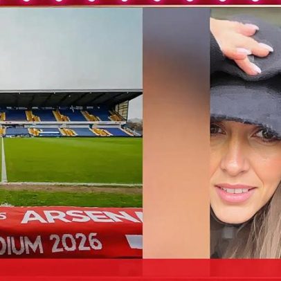 Inês Aguiar vista em Inglaterra a ver Gyokeres