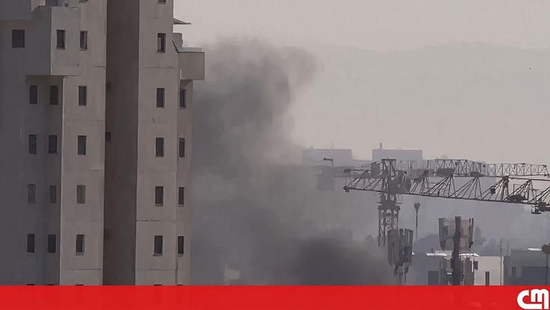 Vídeo mostra nuvem de fumo provocada por explosão em Telavive