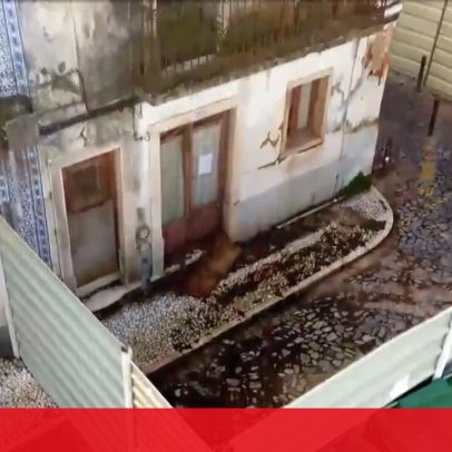 Prédio devoluto em risco de colapso em Estremoz preocupa moradores