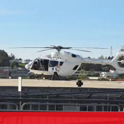 Condutor de camião em estado crítico após despiste em Rio Caldo chega ao Hospital de Braga
