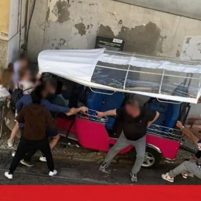 Finlandês hospitalizado após ficar entalado num tuk-tuk em Lisboa