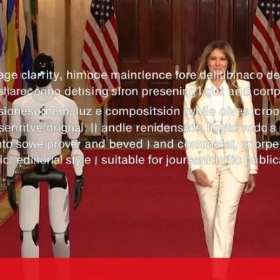 Robô humanoide impressiona público em evento com Melania Trump