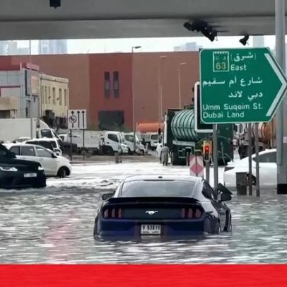 Chuvas intensas provocam inundações no Dubai