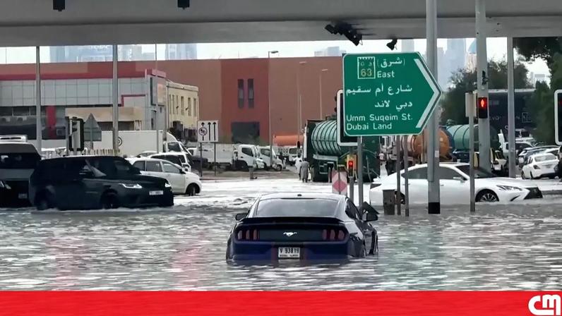 Imagem de uma tempestade no Dubai