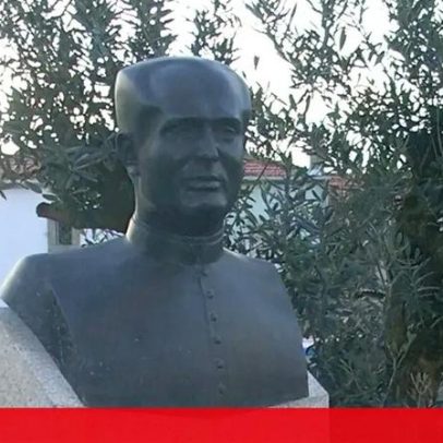 Busto do padre António Inácio Gomes furtado no adro da paróquia Senhora do Porto