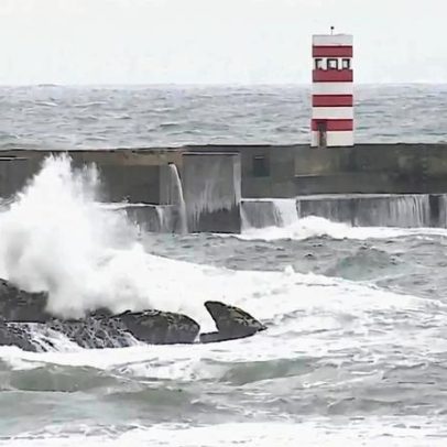 Três barras marítimas encerradas e uma condicionada em Portugal
