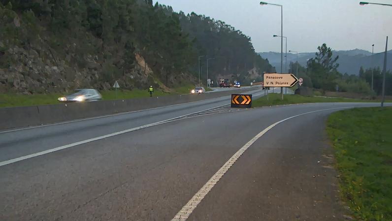 Obras no IP3 obrigam a novos desvios entre Santa Comba e Tondela durante a noite
