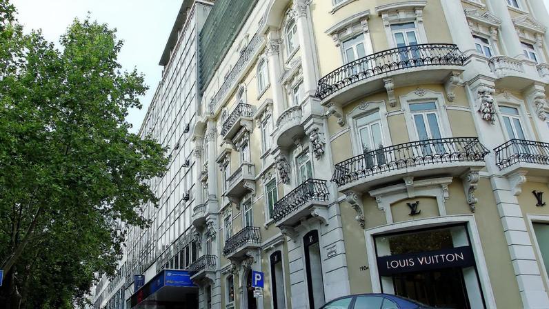 Loja da Louis Vuitton na Avenida da Liberdade, em Lisboa
