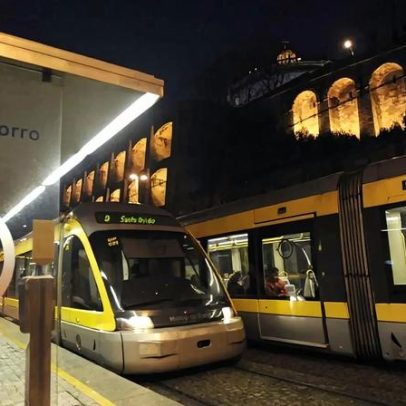 Homem percorreu dois quilómetros da linha do Metro do Porto de carro