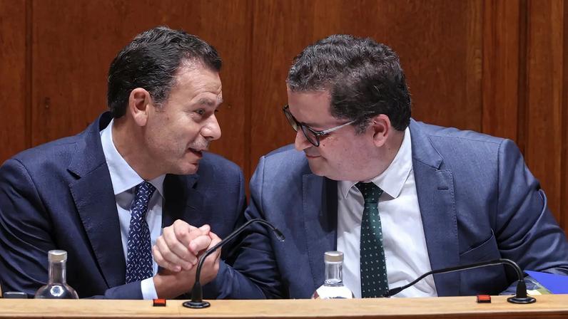 Primeiro-ministro, Luís Montengro e ministro das Finanças, Joaquim Miranda Sarmento