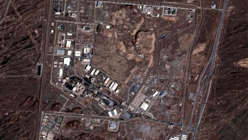 Visão aérea de Natanz, instalação nuclear iraniana