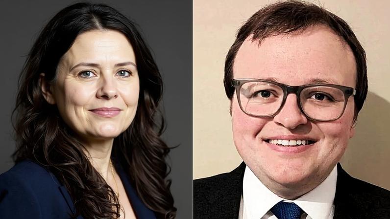 Joani Reid, deputada no Reino Unido, e marido David Taylor