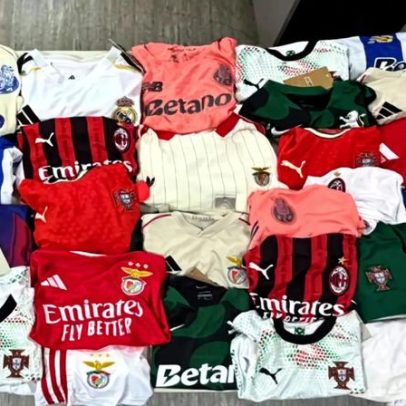 Jovem de 20 anos apanhado a vender roupa contrafeita