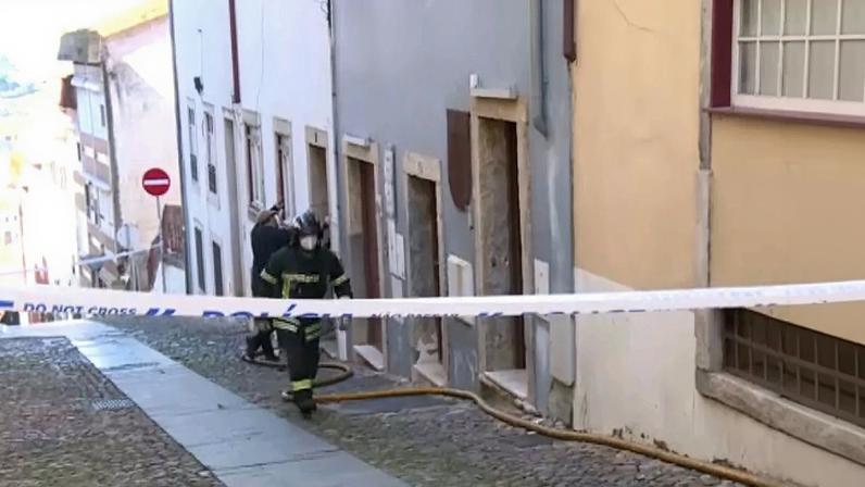 Oito desalojados após incêndio em prédio em Coimbra