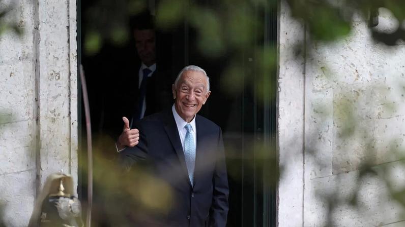 Marcelo Rebelo de Sousa no dia da tomada de posse de António José Seguro