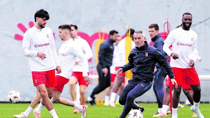 Treino do Sp. Braga de quarta-feira