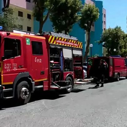 Incêndio atinge prédio de sete andares em Lisboa