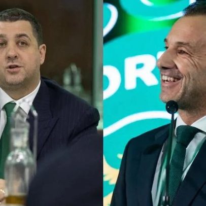 Bruno Sorreluz e Frederico Varandas em debate na Sporting TV a 12 de março
