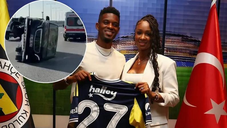 Mulher de Nélson Semedo transportada para o hospital após sofrer acidente de viação