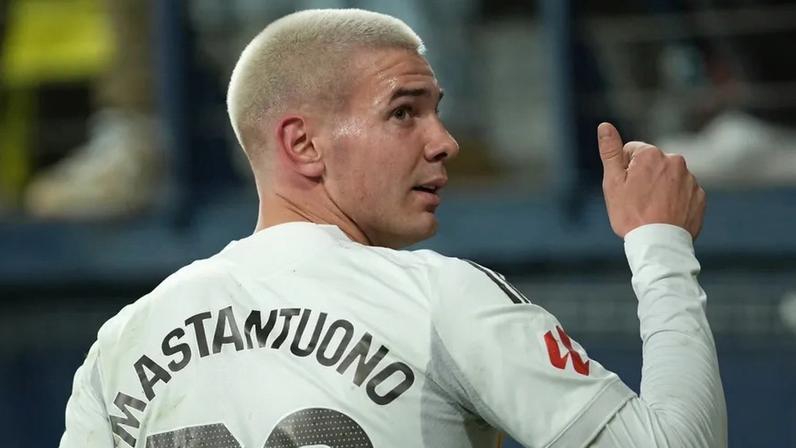 Mastantuono foi expulso a fechar o Real Madrid-Getafe