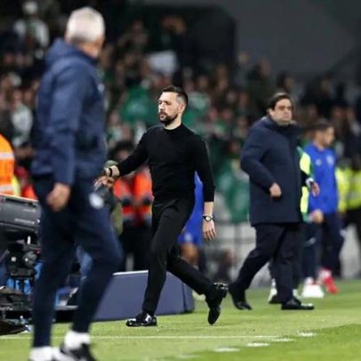 Farioli explosivo acusa Hjulmand e meia-final com Santa Clara/AVS