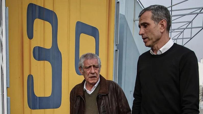 Fernando Santos com Pauleta