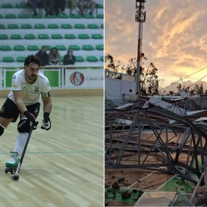 Pavilhão destruído, Marinhense vence todos os jogos e não desiste