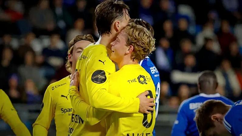 Jogadores do Bodo/Glimt a celebrar