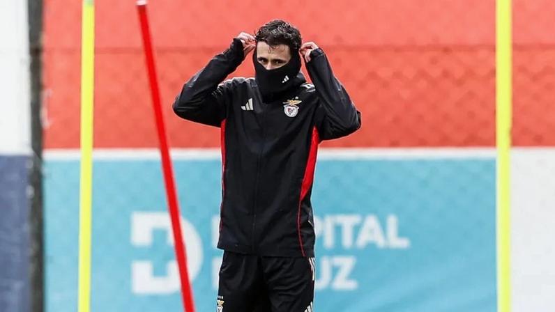 Rafa Silva durante o treino