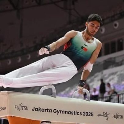 Marcelo Marques em 15.º no cavalo com arções da Taça do Mundo de Baku