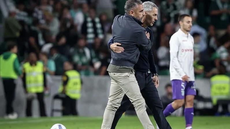 Rui Borges e Carlos Vicens no Sporting-Sp. Braga