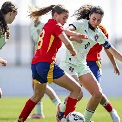Portugal empata com Espanha e falha apuramento ao Europeu Sub-17 feminino por saldo de golos